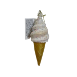 Kersthanger ijsje glitter mat goud-Kerstdecoratie-zerostock-opkoper