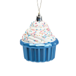 Cupcake decoraties blauw/wit-Kerstdecoratie-zerostock-opkoper