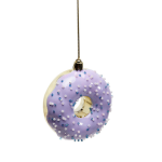 Licht paarse donut kersthanger met sprinkles- Zerostock-Opkoper