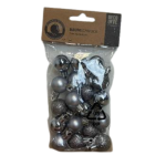 Set van Zilveren Mini Kerstballen in Assorti Afwerking – 24 Stuks - Zerostock - Opkoper